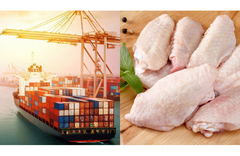 Exporta��es de Carne de Frango do Brasil Sobem 13,7% no 1� Trimestre